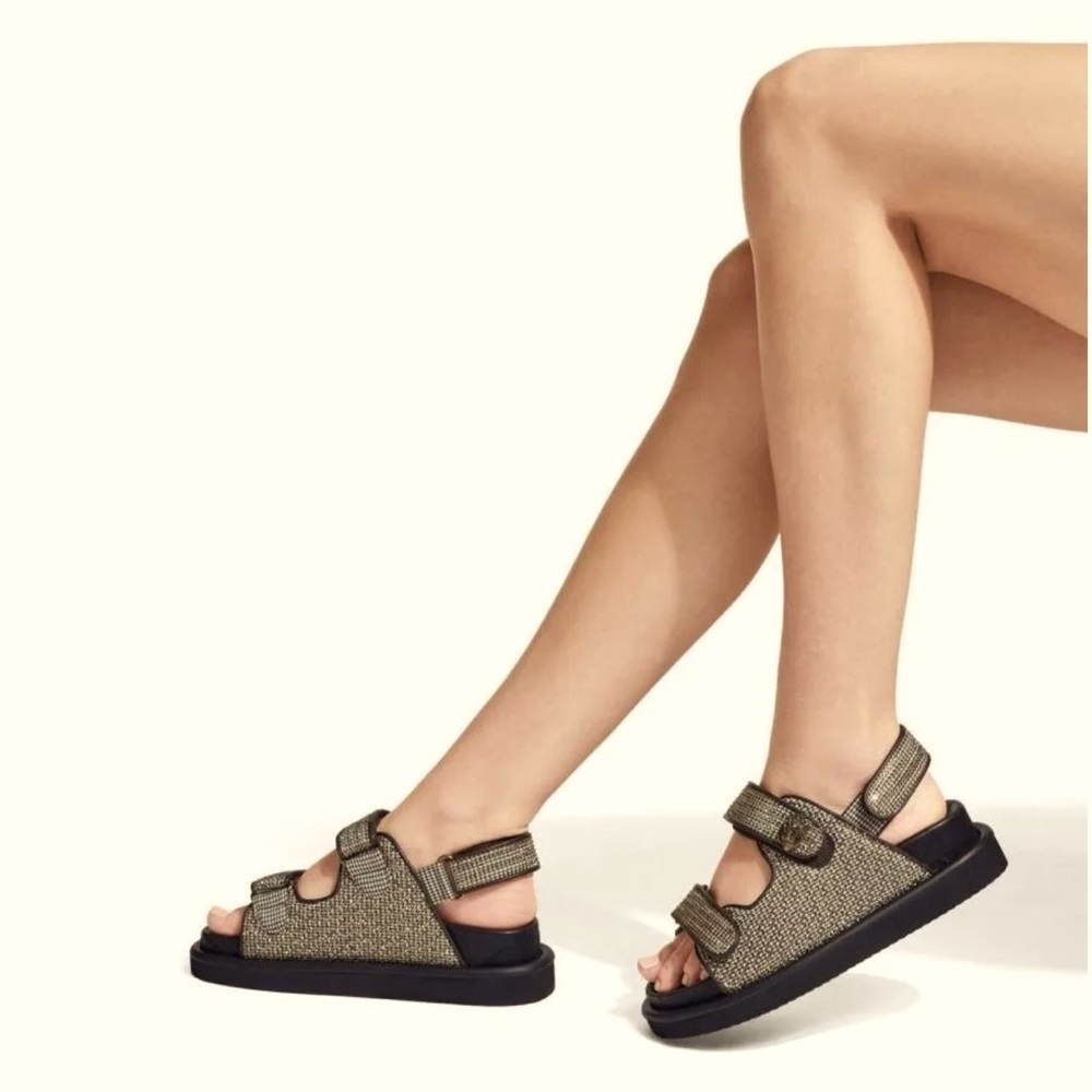 Kurt Geiger Gold/Bronze Orson Dad Sandals 41(10M)